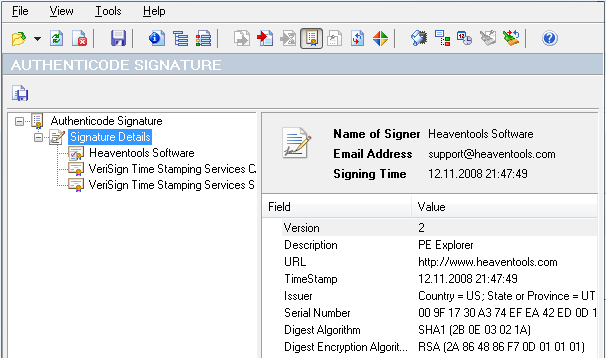 Digital Signature Viewer Digital Signature Viewer